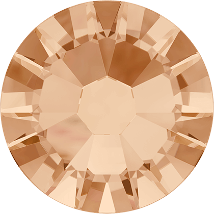 (image for) 2028 SS34 Light Peach Glue on Stone Pack Qty 24pcs